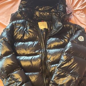 Moncler Shiny Black Down Jacket
